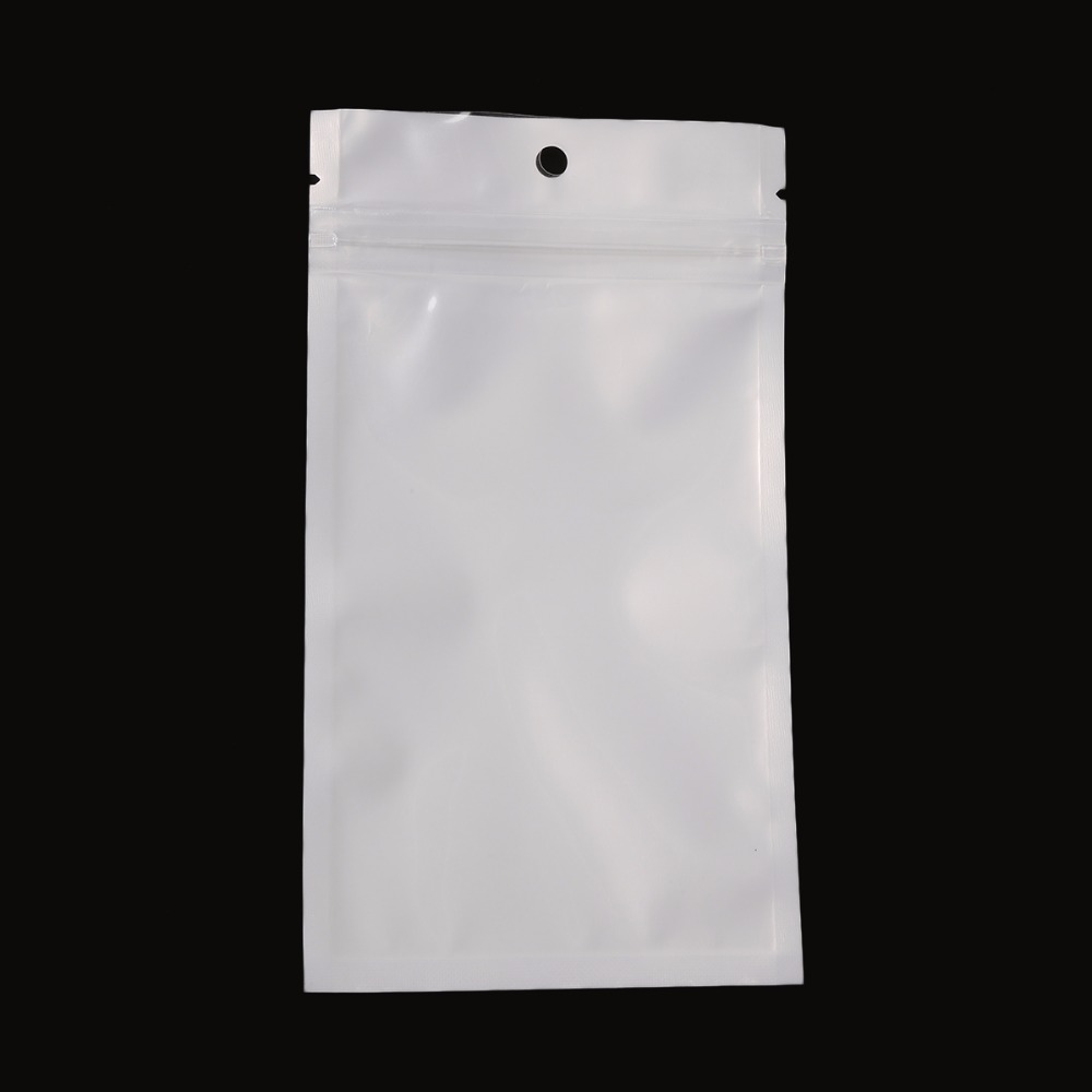 Pick Size 9 ! White/Clear Self Seal Zipper Plastic Retail Packaging Pack Bag Ziplock Zip Lock Bag Package Hang Hole