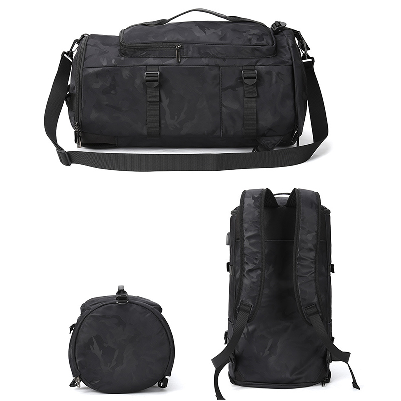 Camo Gym Backpack Waterproof Basketball Bag Men Women Athletic Sneaker Bag Sport Rucksack Big Shoulder Bag With Shoe Compartment