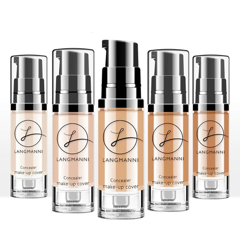 6ml Concealer Makeup 6 Colors Full Cover Face Corrector Cream Waterproof Natural Make Up For Eye Dark Circles Cosmetic 240621