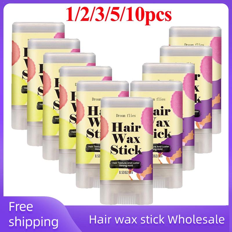 1/3/5/10pcs Hair Wax Stick For Laying Down Fly Always Hair Pomade Stick Long-Lasting Hair Styling Wax Stick Tool Easy To Use