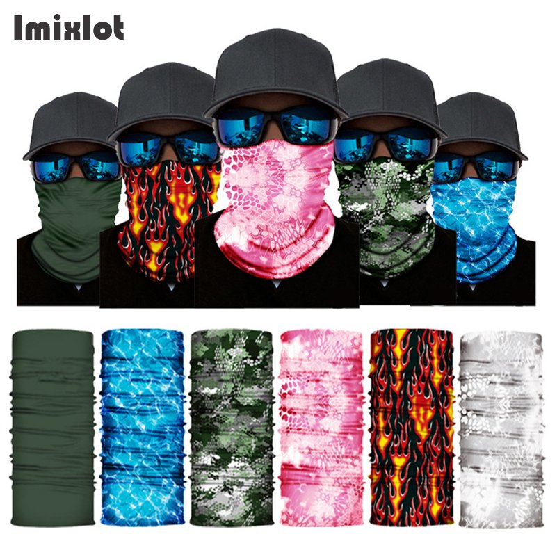 Outdoor Magic Bandana Cycling Sunshade Scarf Polyester Hiking Neck Cover Fishing Windproof Headband Multi-Use Face Mask