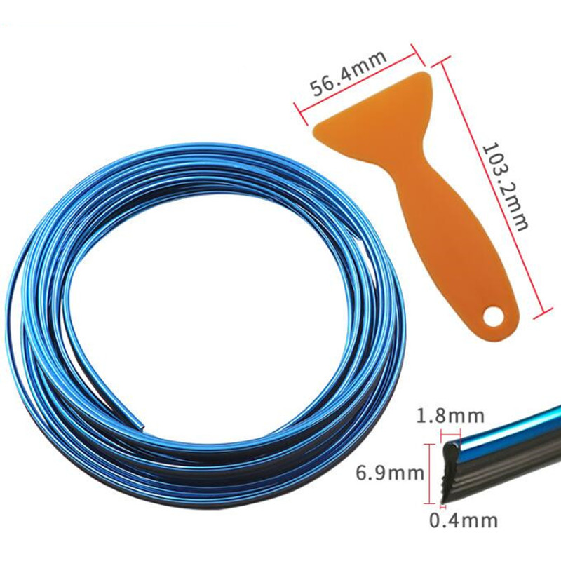 5m Car Grille Interior Exterior Mouldings Trim Decorative Strip Line For Volvo S40 S60 S70 S80 S90 V40 V60 V90 XC60 XC70 XC90