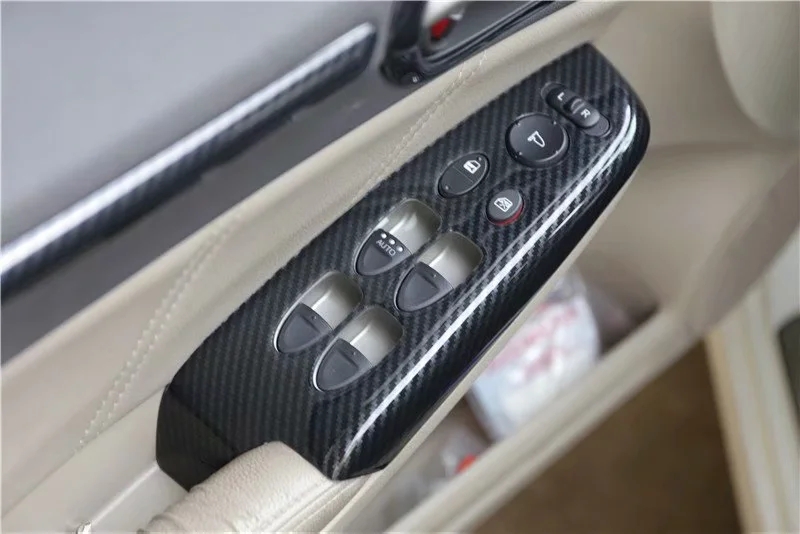 For Honda Civic 8th Gen 2006-2011 Accessories Car Door Armrest Window Lift Switch Cover Trim Interior Auto Styling Moldings 4Pcs