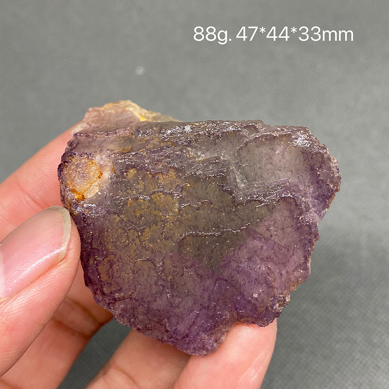 100% Natural purple stepped fluorite cluster mineral specimens Gem level Stones and crystals