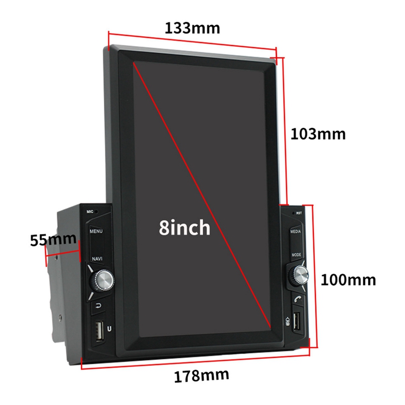 2 Din Car Radio 8 Inch HD Autoradio Multimedia Player Touch Screen Auto Audio Car Stereo MP5 Bluetooth USB FM Universal