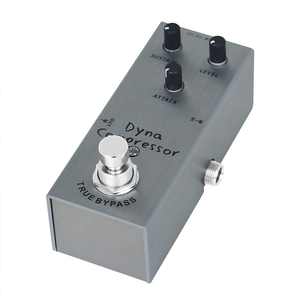 Metal Electric Guitar Effects Pedal Dyna Compressor Overdrive Pedal Volume Tone Knob Effect Pedals With Steel Metal Shell