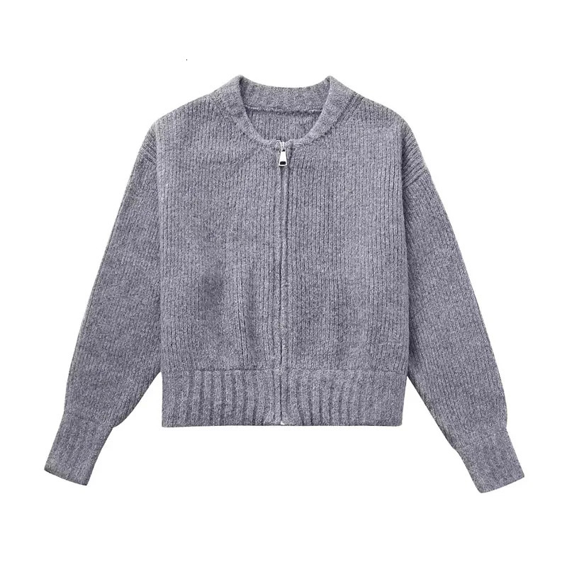 TRAF Sweater Cardigan for Women jacket tricots Coat Knit Outerwears Autumn Winter Woman Fashion Knitwears 240617