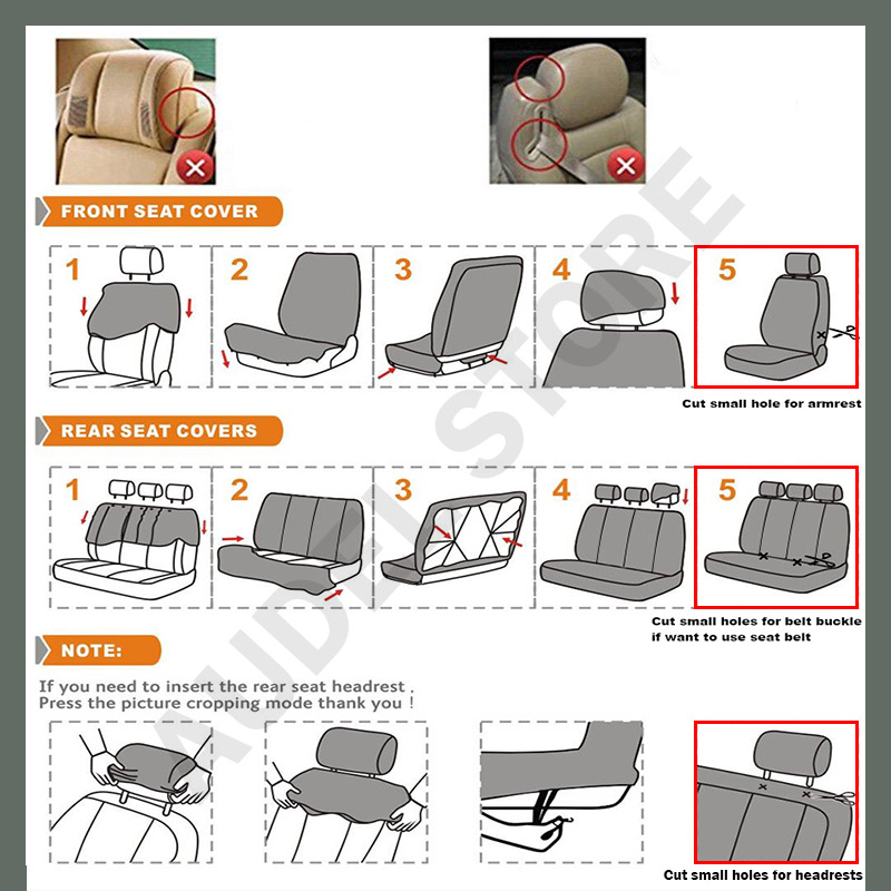AUTOYOUTH Full Set Car Seat Covers Universal Fit Split Rear Bench Butterfly For Pajero 4 For Kia For Skoda karog 2021 For Hyunda