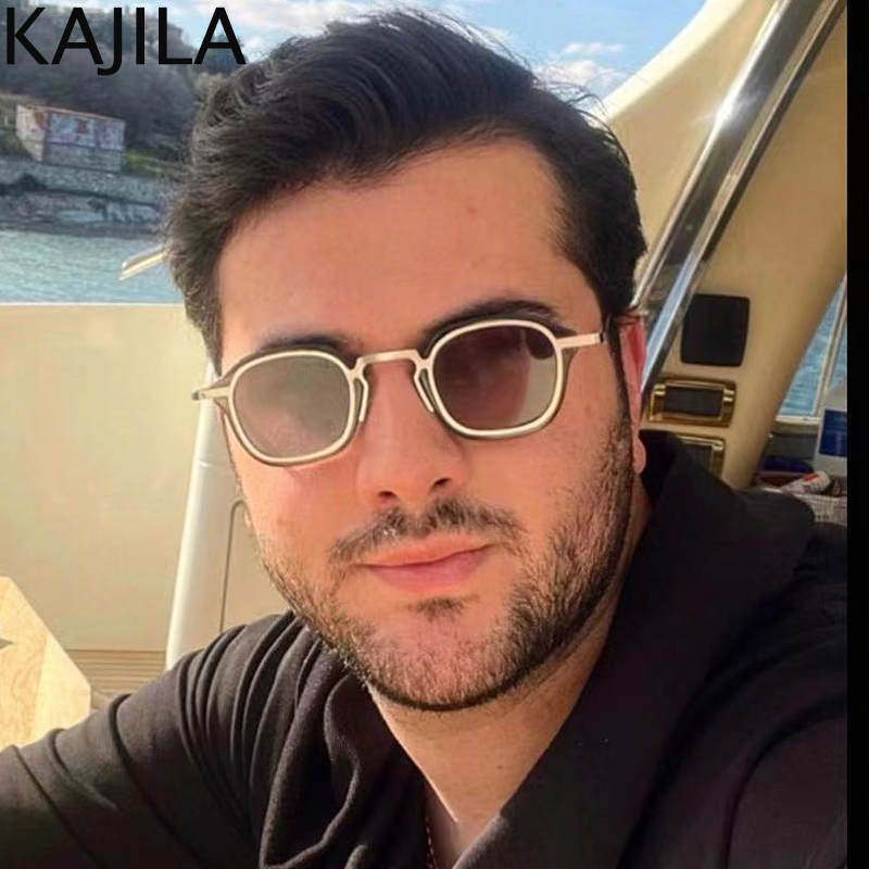 Retro Small Square Sunglasses Men 2023 Luxury Brand Designer Vintage Sun Glasses For Women Anti Blue Light Computer Eyeglasses