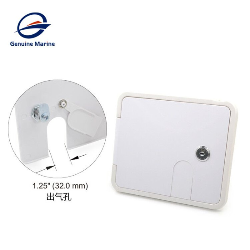 White 1/2'' Vent Gravity Water Filler Inlet Hatch Accessories For Boat Motorhome Caravan Camper-RV UV Stabilised ABS Material