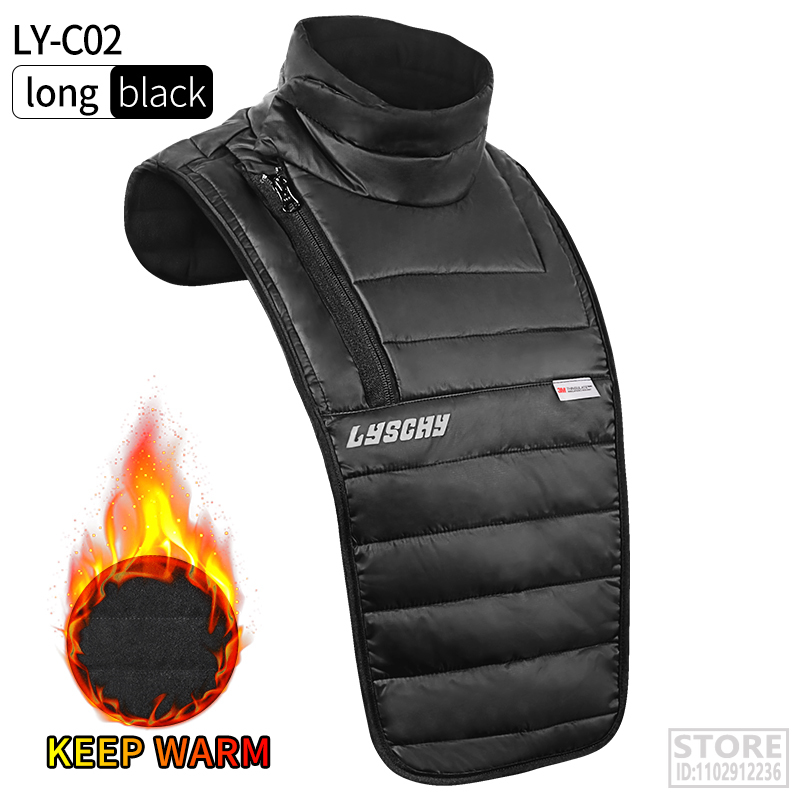 LYSCHY Winter Scarf Balaclava Extended Motorcycle Ski Neck Men Moto Mask Motocross Warm Stomach Protection