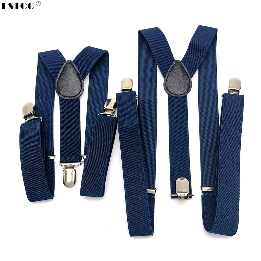 Parent-Kids Navy Blue Coffee Purple Color Suspenders Men Women Boys Girls Elastic Adjustable Kids Braces Unisex Accessories