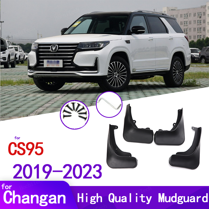 4pcs Black Mud Flaps For Changan CS95 2019-2023 Mudflaps Splash Guards Mud Flap Front Rear Mudguards Fender