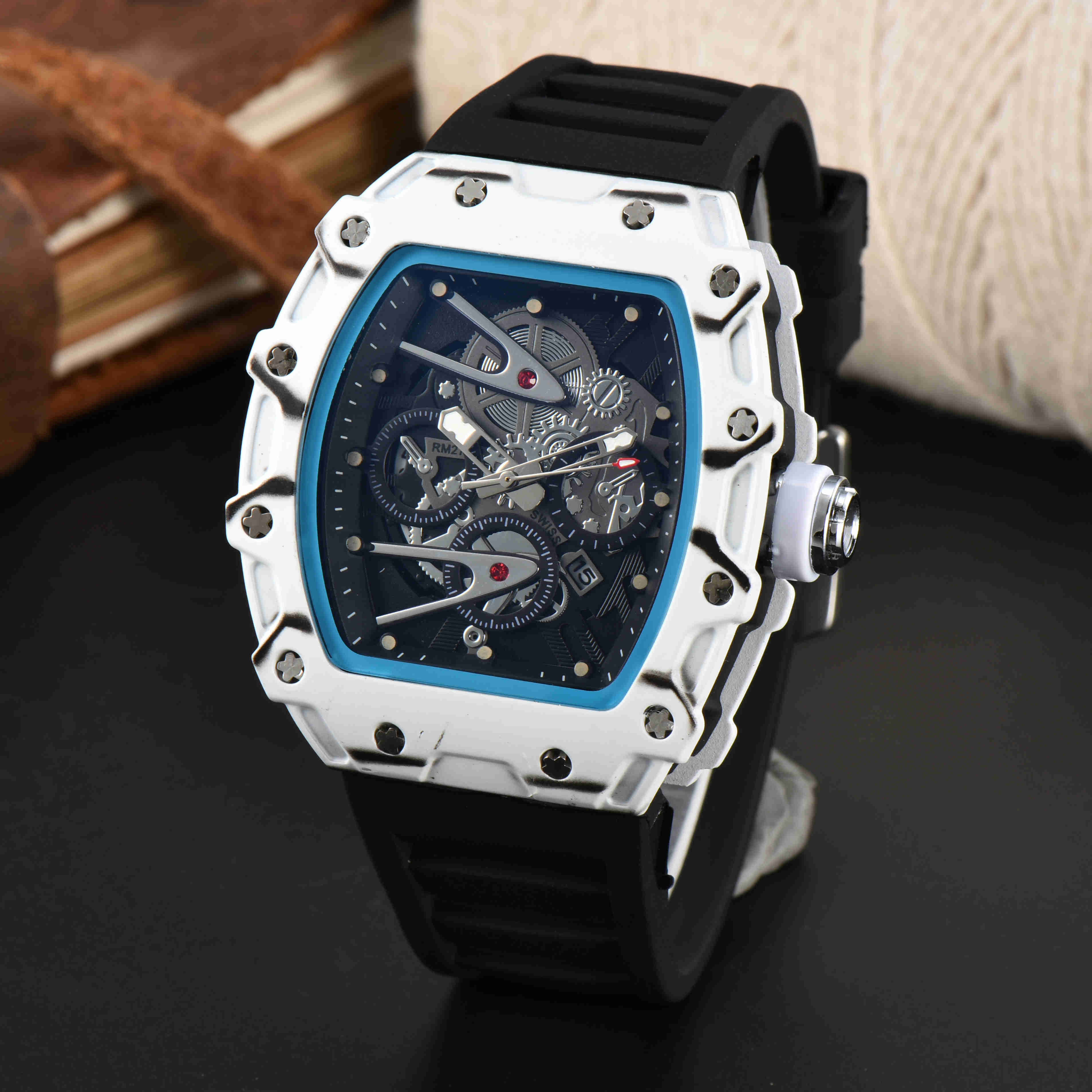 LAW A new generation of hollow design ceramic oil case hollow design of a small movement trend watch business men quartz watches