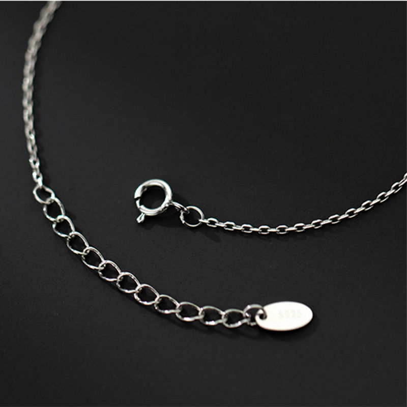 WOOZU 925 Sterling Silver Geometric Simple Gloss Cross Charm Bracelets For Women Personality Rock Party French Hip Hop Jewelry