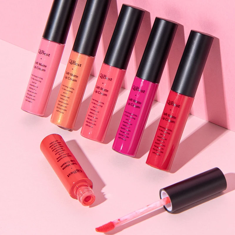 Matte Velvet Lip Gloss Waterproof 24 Hours Long-lasting Silky Texture Liquid Lipstick Lip Tint Pigment Cosmetics Beauty Makeup