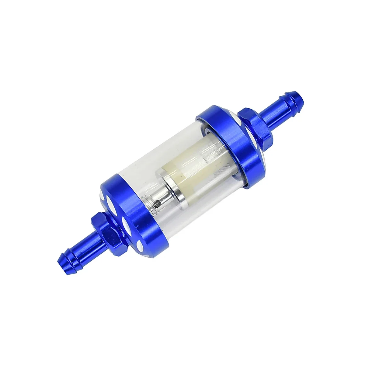 8mm CNC Aluminum Alloy Glass Motorcycle Gas Fuel Gasoline Oil Filter Moto Accessories for ATV Enduro Dirt Pit Bike Motocross