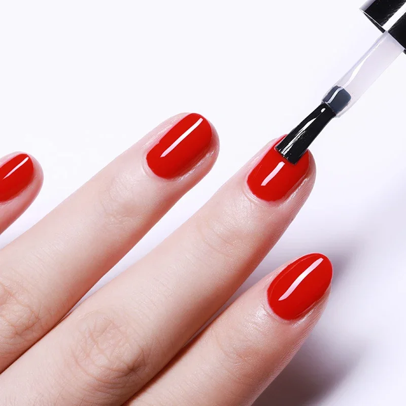 15ml 2pcs/Box Duo Base Coat Top Coat Set Soak Off Clear UV Gel Nail Polish Nail Art Semi-permanent Varnish