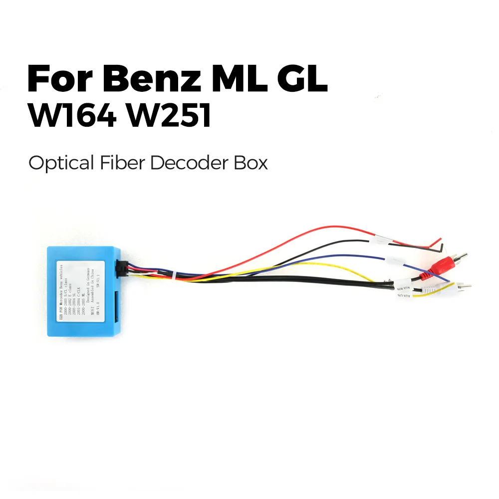 Navifans Car Stereo Radio Optical Fiber Decoder Most Box for Mercedes Benz ML/GL/R Series and for Porsche 911/boxster/Cayenne
