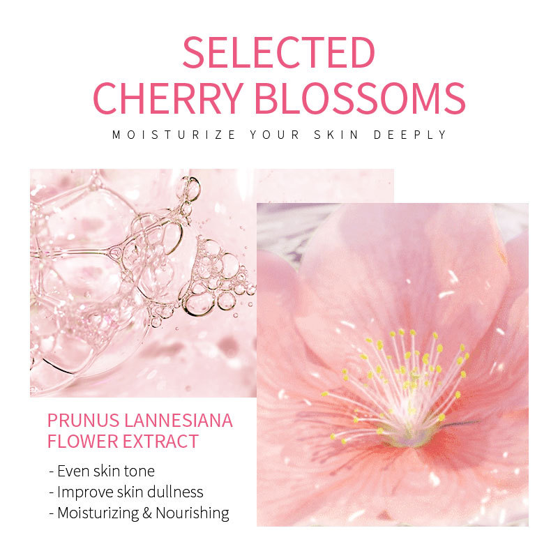 LAlKOU Japan Sakura Gentle Cleansing Facial Cleanser Shrink Pores Deep Clean Oil Control Moisturizing Skin Care 100ML
