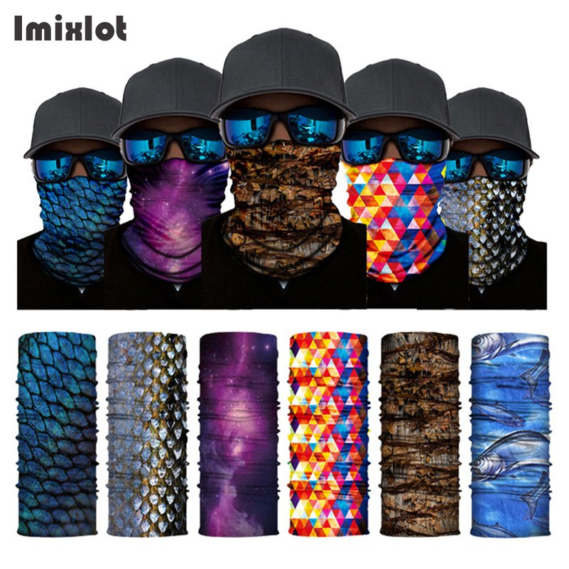 Outdoor Magic Bandana Cycling Sunshade Scarf Polyester Hiking Neck Cover Fishing Windproof Headband Multi-Use Face Mask