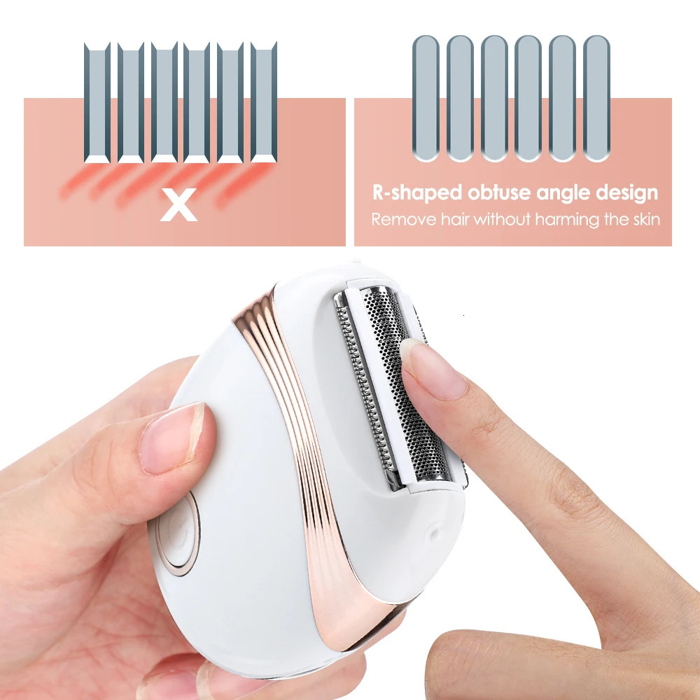 Electric Epilator Whole Body Hair Removal Machine Mini Ladies Shaver for Women Trimmer USB Charging Painless Razor Bikini 240624