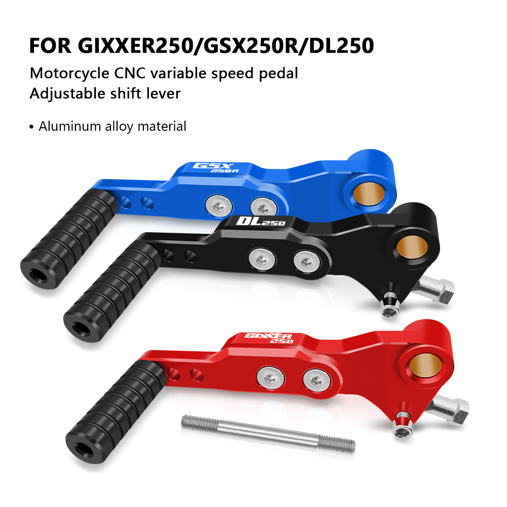 For motorcycle foot brake lever and gear lever pair GW250 GSX250R DL250 GIXXER 150 250 CNC pedal GIXXER 250 150 SF 250 GW250