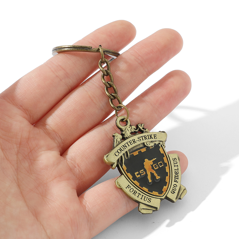 Game CS GO Medal Keychain Counter Strike Metal Pendant Keyrings For Men Jewelry Accessories Fans Gift Souvenir