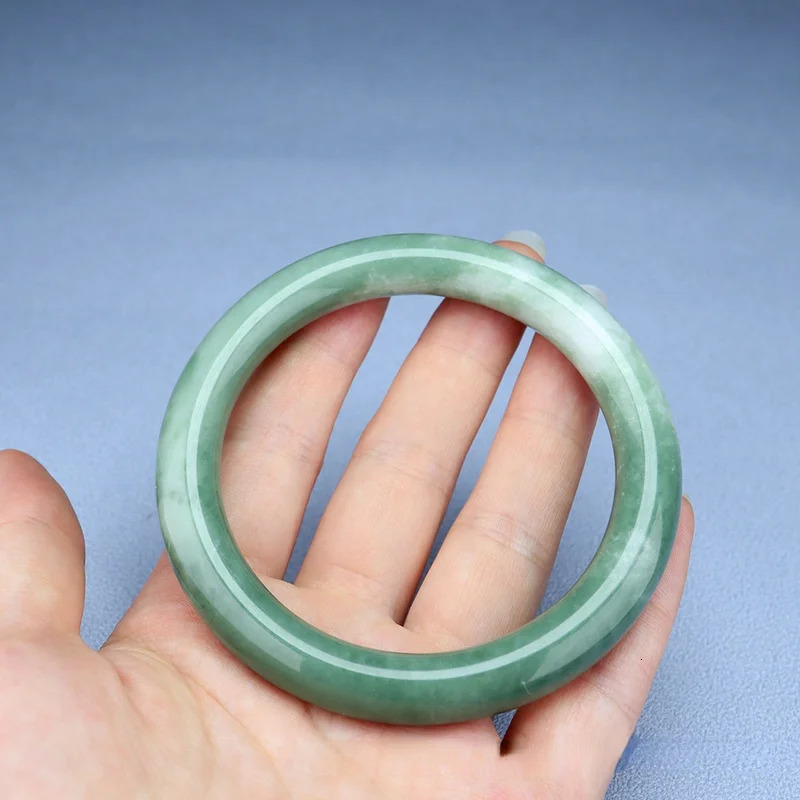 Genuine Natural Green Jade Bangle Bracelet Chinese Carved Fashion Charm Jewelry Accessories Amulet for Men Women Lucky Gifts 240624