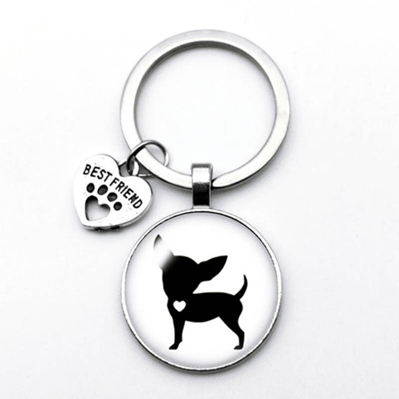 Very Cute Naughty Cat Keychain, I Love My Dog Keychain, Holiday Gift For Fashionable Friends