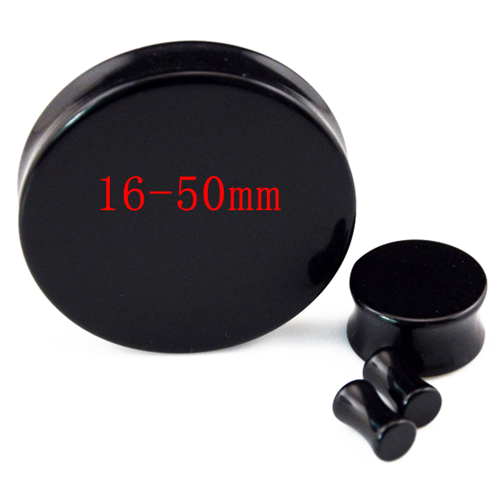 1Pair 16mm-50mm Big Size Acrylic Saddle Ear Plug Saddle Expander Piercing Ear Gauge Kit Acrylic Body Jewelry