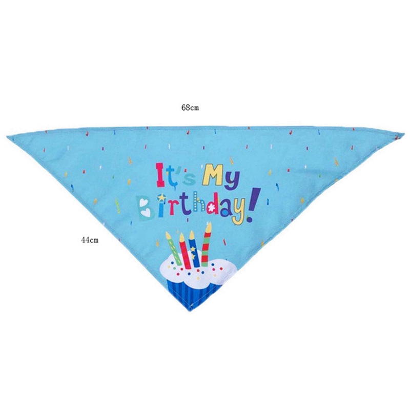 1pc Adorable Dog Cat Puppy Birthday Hat & Bandana Set Cat Small Dog Party Accessories Pet Birthday Supplies for Doggies Kittens