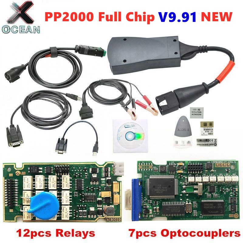 New arrival Lexia 3 Full Chip Diagbox V9.91 V9.68 V8.55 V7.83 PP2000 V25/V48 Firmware 921815C For Citroen/Peugeot Diagnostic too