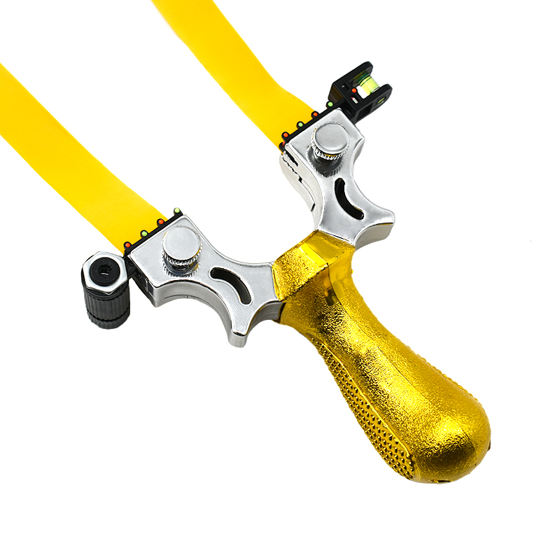 Hunting Laser Slingshot Professional Outdoor Pocket Bow Catapult with Flat Rubber Band for Entertainment Game Toys Accessories