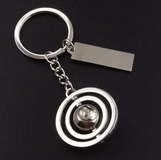 3D 360 Rotating Football Tennis Basketball Keychain Car Key Chain Key Ring plant Keychain For Promotional Gift wholesale K1008