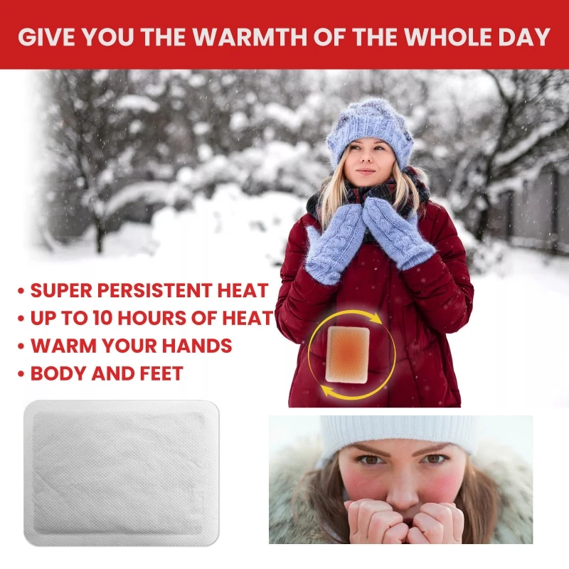 1 Box Self Hot Sticker Mat Body Warmers Pastes Lasting Heating Patches Winter Keep Hand Leg Foot Warm Pastes Pads