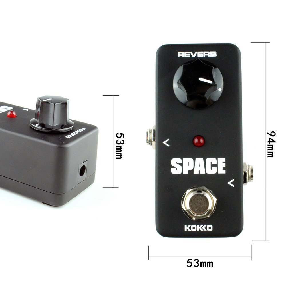 KOKKO Electric Guitar Effect Pedal FRB2 SPACE Reverb Effect Pedal True Bypass Mini Single Guitar Pedal Guitar Accessories &Parts