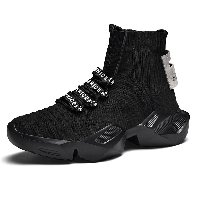 Oversize High Top Platform Sports Shoes Men's Sport Shoes Male Sneakers Socks Mens Running Shoes White Footwear Walking GME-0080