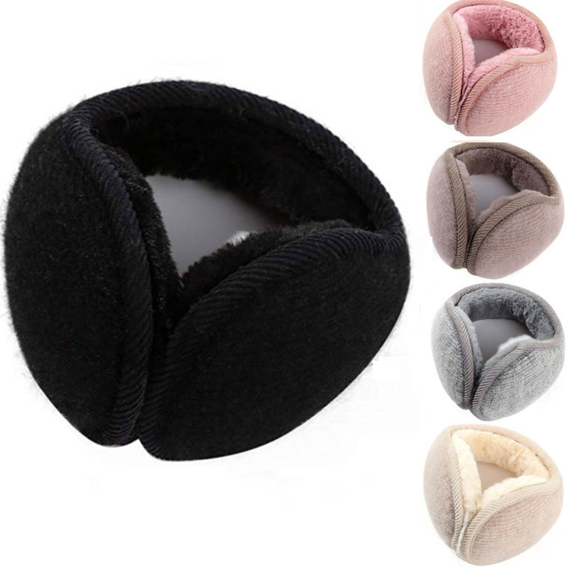 Fleece Earmuffs Winter Ear Warmers for Men & Women Soft Plush Ear Muffs Outdoor Windproof Wear Earmuffs for Sports & Daily Wear