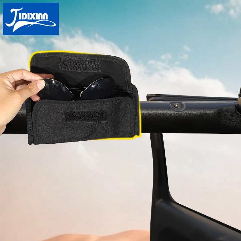 for Suzuki Jimny 2007 Up Car Glasses Storage Bag for Jeep Wrangler TJ JK JL JT 1997 Up Sunglasses Storage Bag