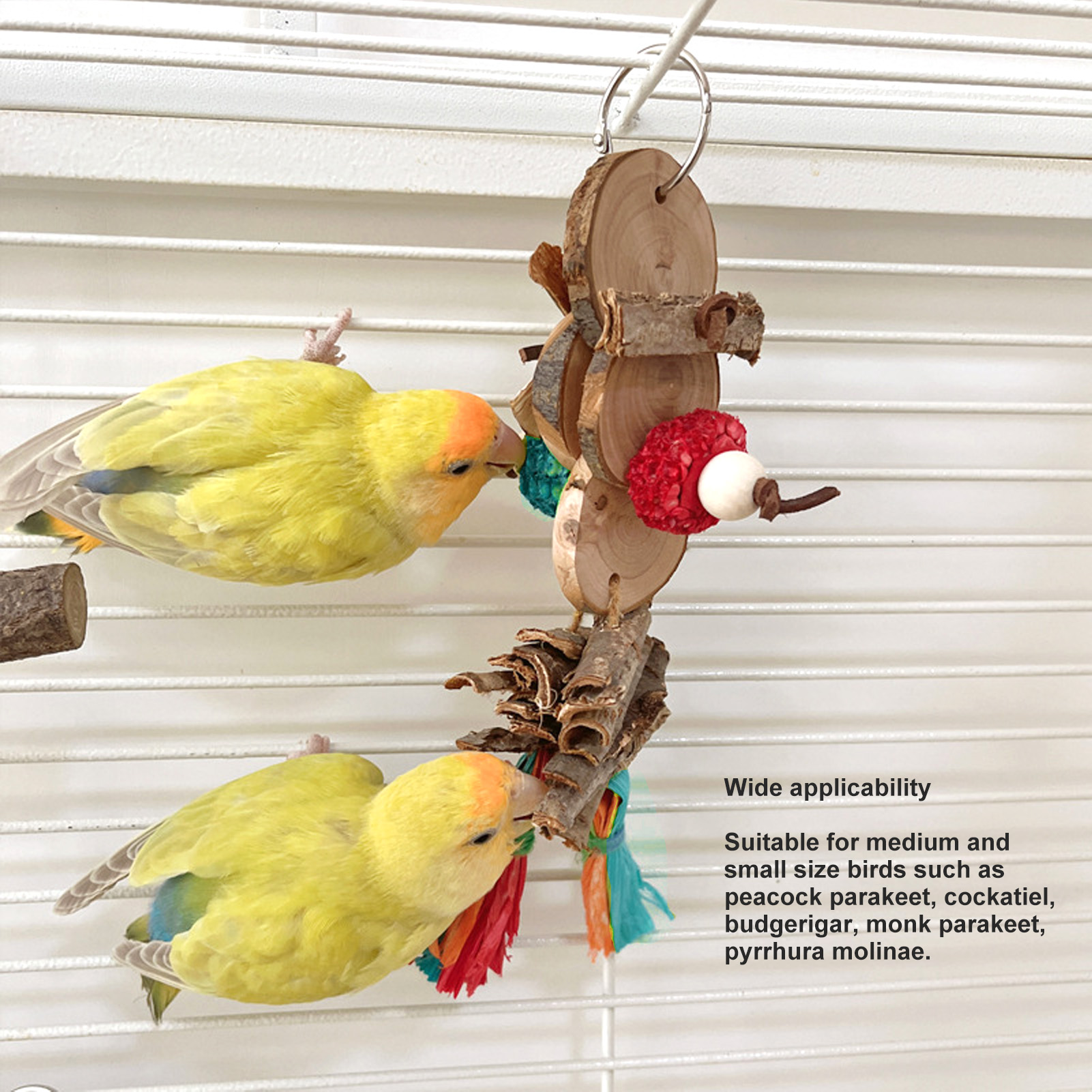Bird Chewing Toys Bird Hanging Bite Toys Bird Shredding Foraging Toys For Medium Small Birds Cockatiel Parakeet