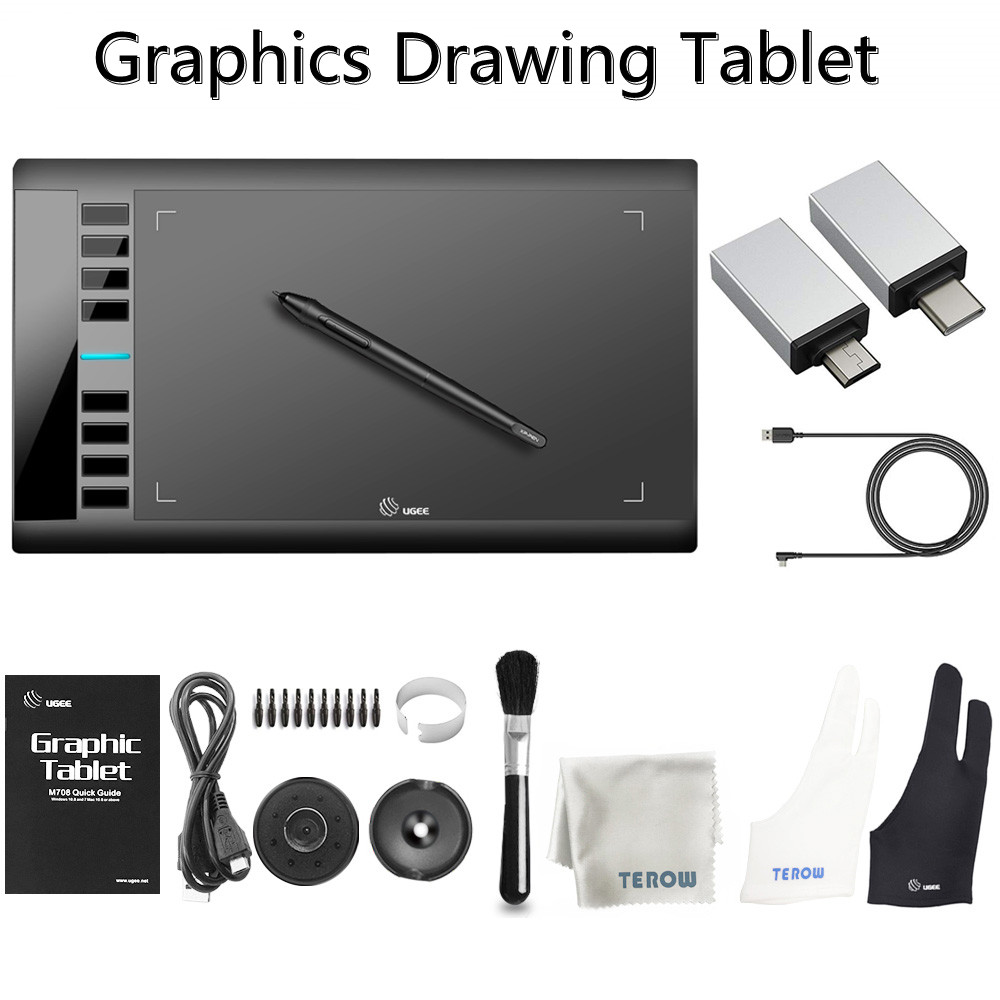 UGEE M708 Android Graphics Tablet 8192 Levels Digital Tablet Active Graphic Tablet For Drawing Painting Tools