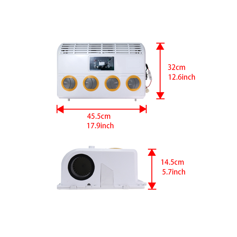 Universal A/C Air Conditioner Blower Fan 12V 24V Evaporator Assembly for Bus Heavy Duty Truck Van Excavator Tractor Parts