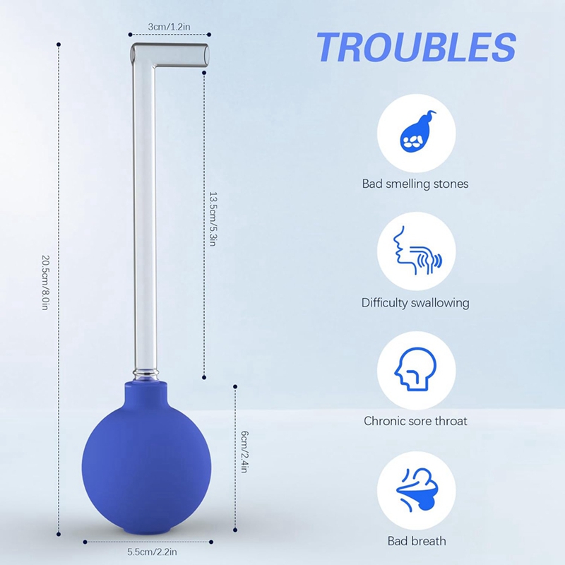 Tonsil Stone Remover Vacuum, Tonsil Stone Remover Kit, Tonsil Stone Removal Tool,Manual Style Mouth Cleaning Durable Easy To Use
