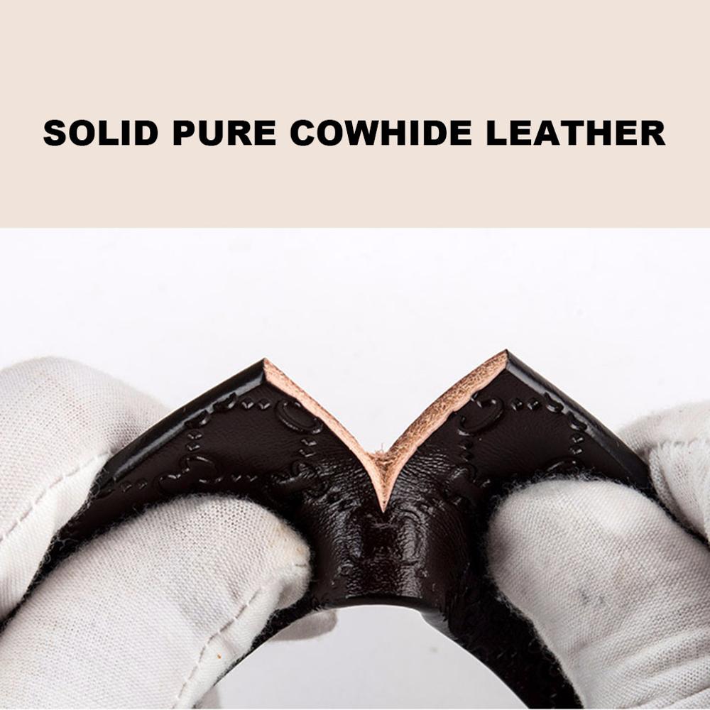 FAJARINA Quality Solid Cowhide Leather Crocodile Pattern Men Smooth & Pin Styles Belts Parties without Buckles 130cm N17FJ591-1