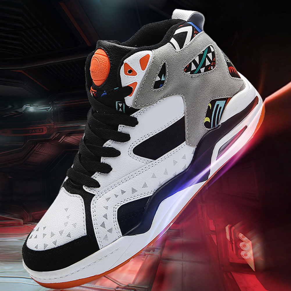Men Basketball Shoes Sneakers Breathable Anti-slip Casual for Training Sports &T8