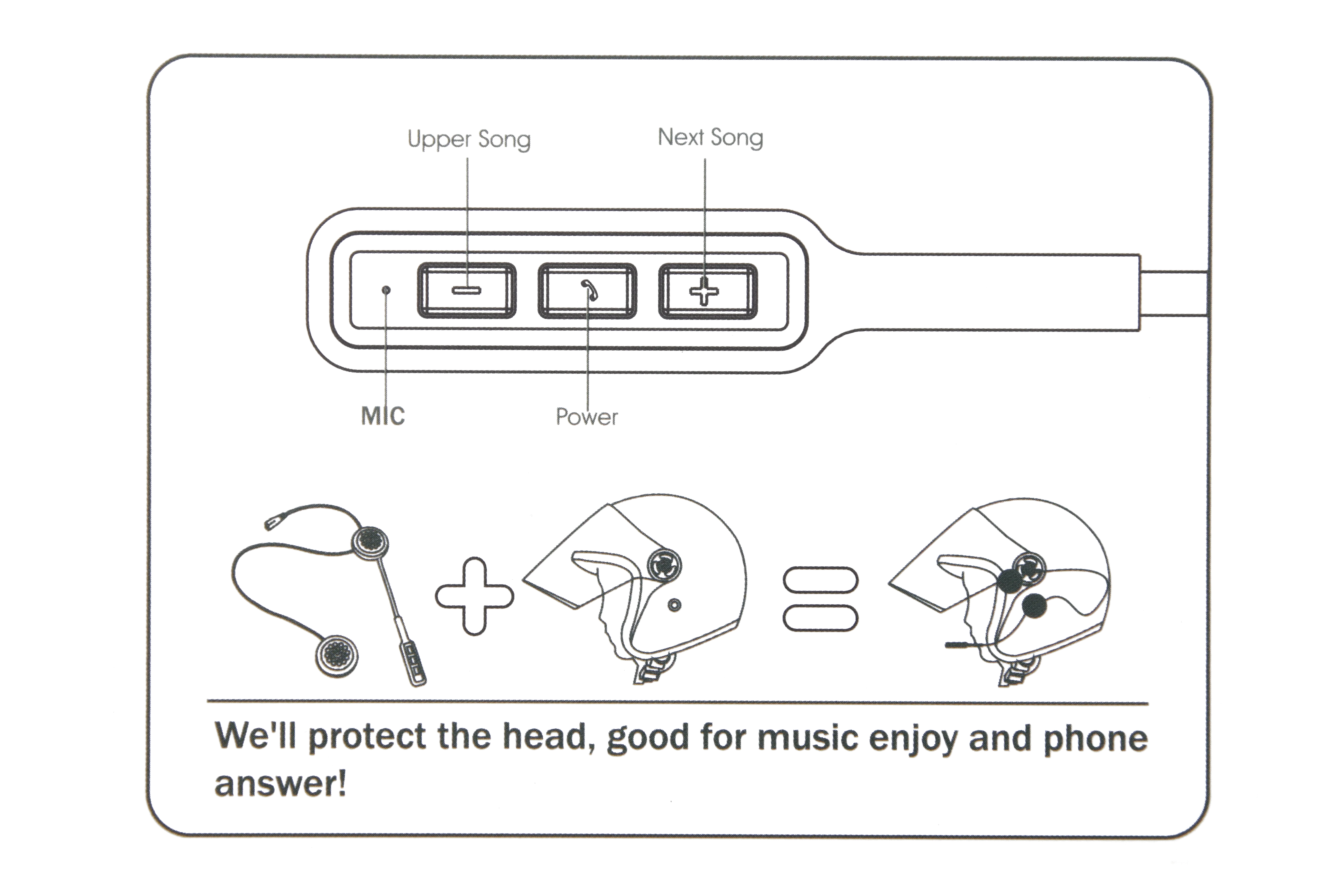 BT8 Motorcycle Earpiece Headset Clip Set Accessories Helmet Universal Intercom Bluetooth 5.0 Helmet Bluetooth Headset