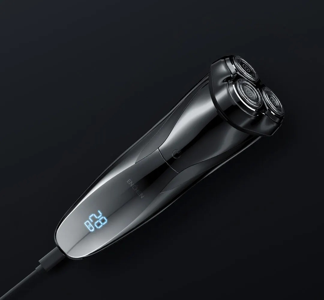 ENCHEN Electric Shaver 3D Blackstone 3 IPX7 Waterproof Razor Wet And Dry Dual Use Face Beard Battery Digital Display For Men 240624