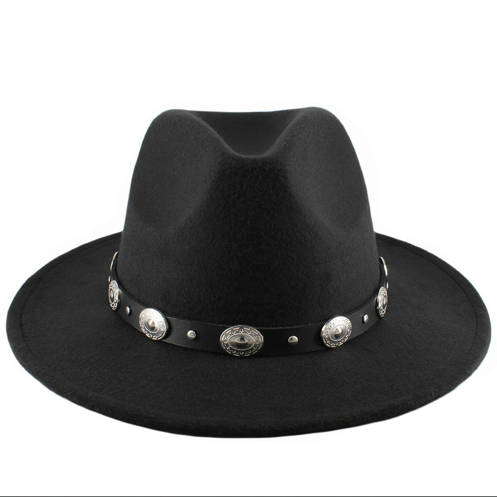 2 Sizes Parent-child Men Women Kids Panama Hats Wide Brim Sunhat Fedora Cap Trilby Jazz Travel Party Outdoor Street Style Winter