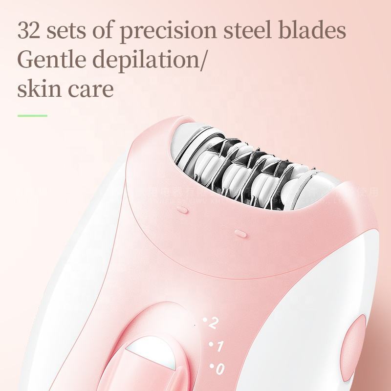 Kemei Rechargeable Women Electric Facial Body Hair Remover Bikini Trimmer Rotary Female Epilator For Face Leg With F624-42